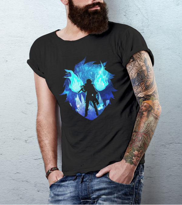 Blue Flames Ao No Anime Exorcist T-Shirt