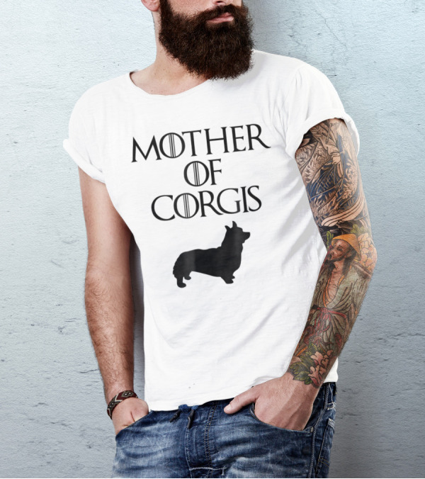 Game Of Thrones Inspired Cute Unique Black Mother Of Corgis E010620 T-Shirt