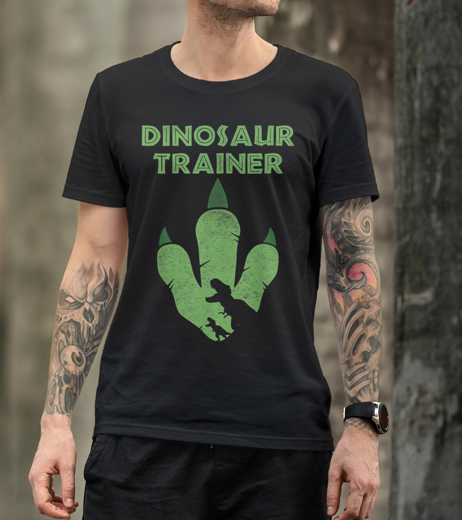 Dinosaur Trainer Big Jurassic Footprint With T-Rex T-Shirt