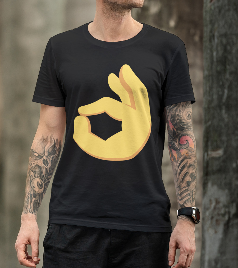Emoji Ok Hand Sign Okay Yes Dank T-Shirt