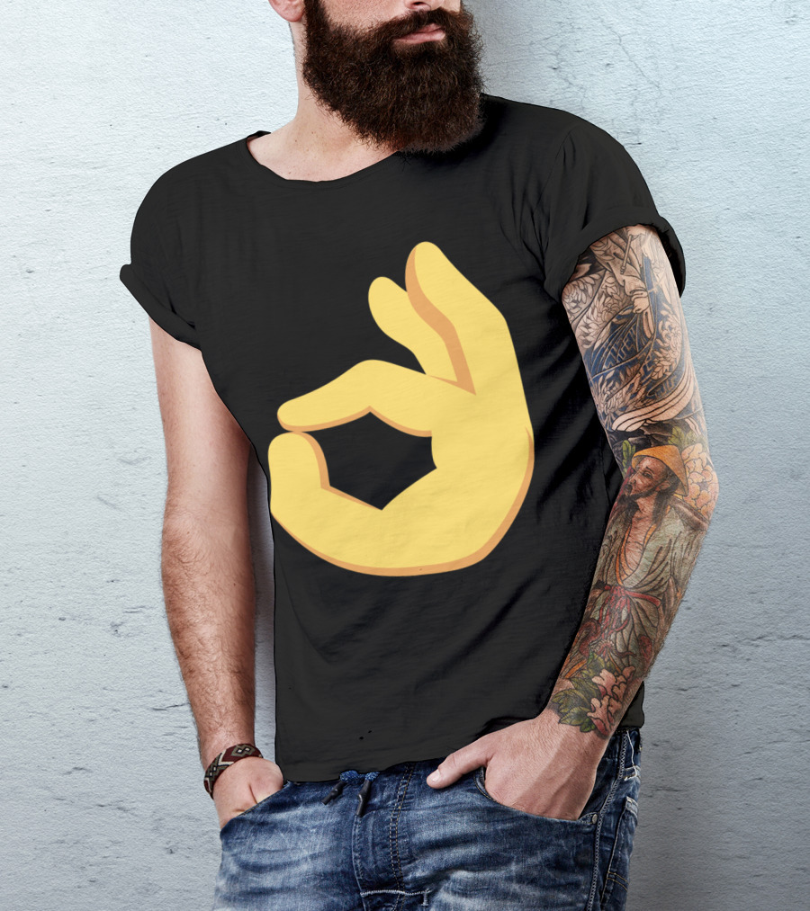 Emoji Ok Hand Sign Okay Yes Dank T-Shirt