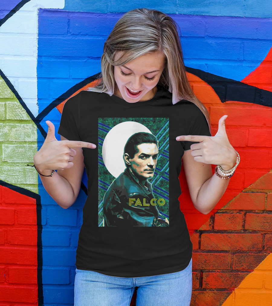 Falco Art Deco Retro Style Portrait T-Shirt