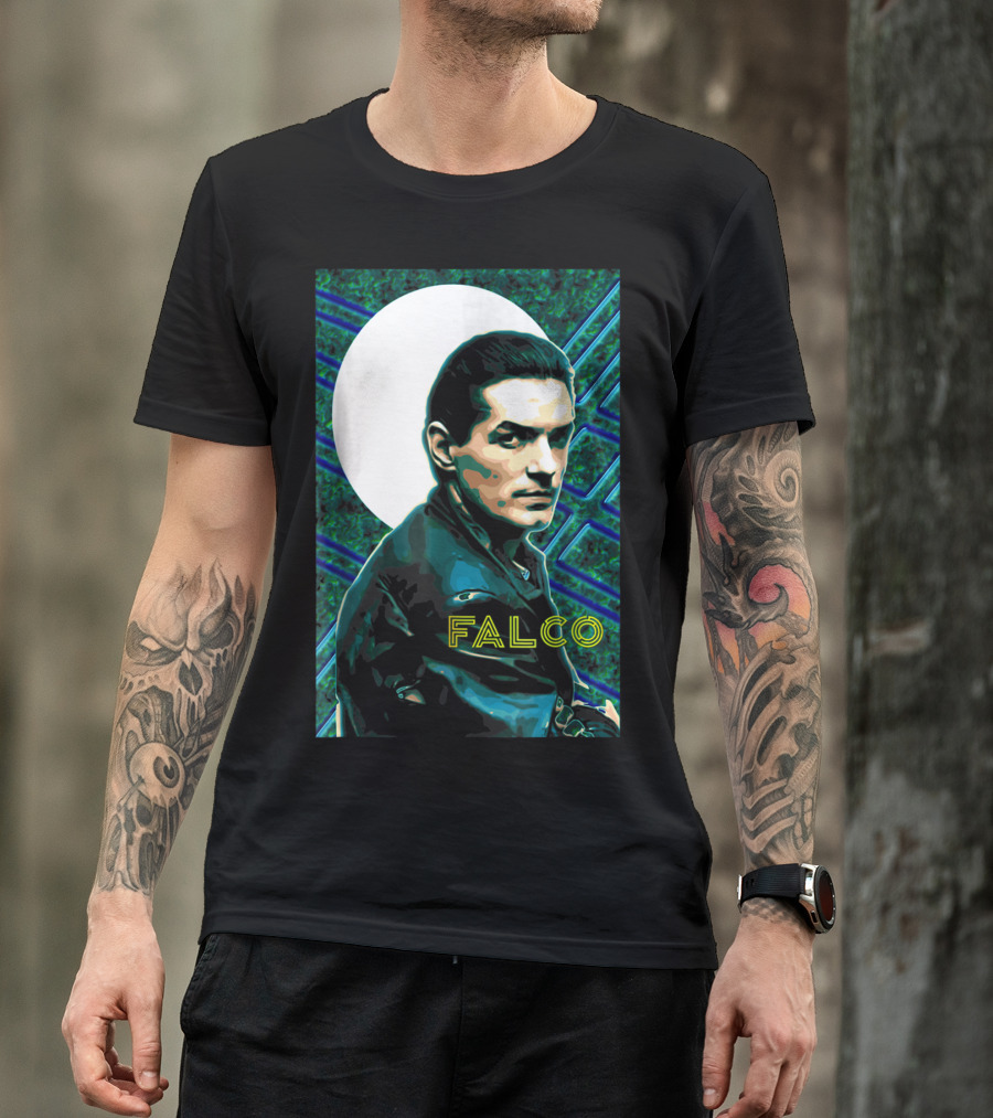 Falco Art Deco Retro Style Portrait T-Shirt