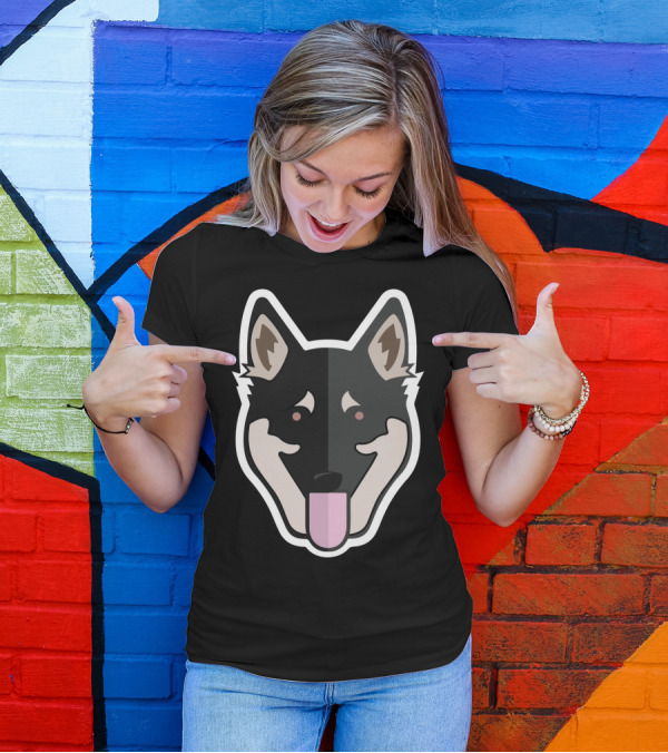 German Shepherd Dog Face T-Shirt