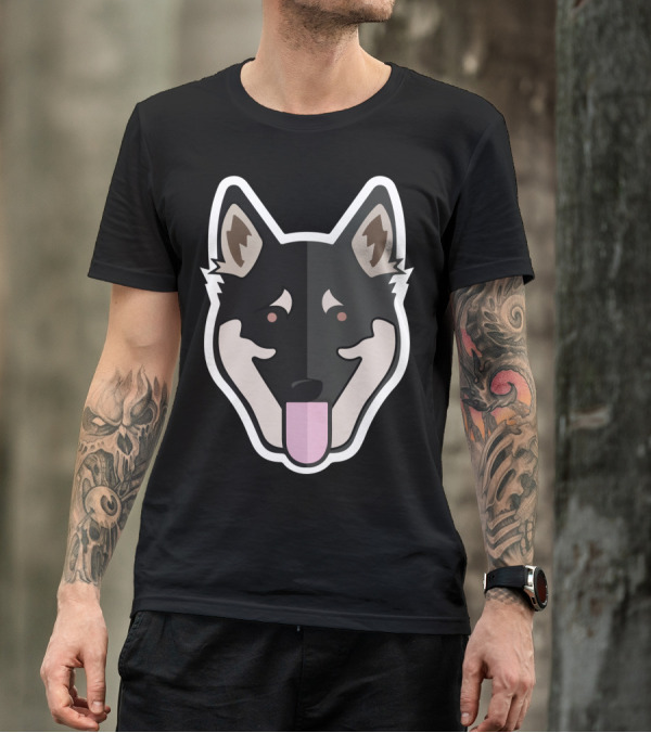 German Shepherd Dog Face T-Shirt
