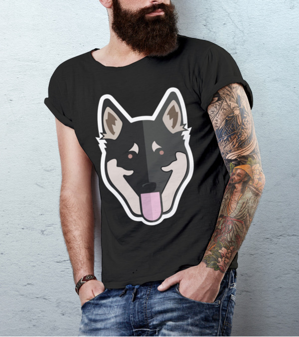 German Shepherd Dog Face T-Shirt