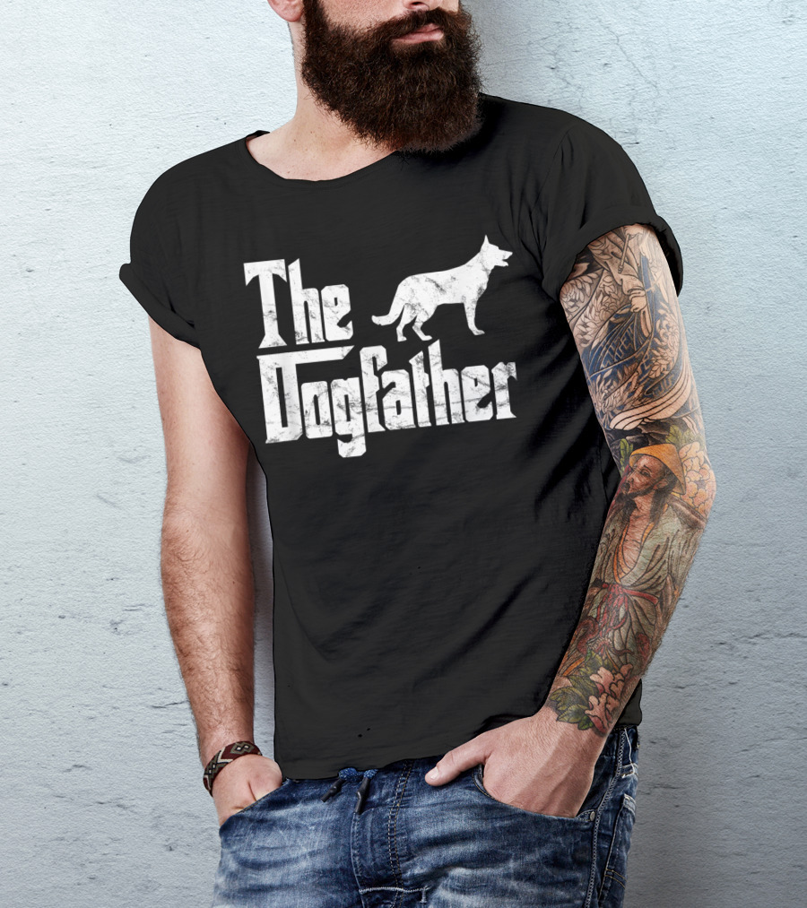 German Shepherd The Dogfather Funny Dog Owner T-Shirt