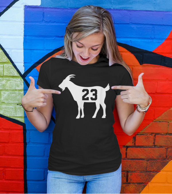 Goat 23 MJ Greatest Of All Time Basketball Legend Iconic Number T-Shirt
