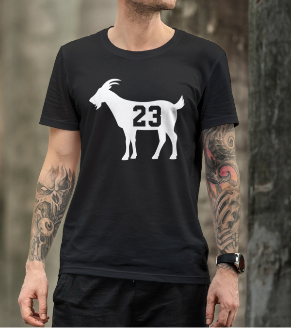 Goat 23 MJ Greatest Of All Time Basketball Legend Iconic Number T-Shirt