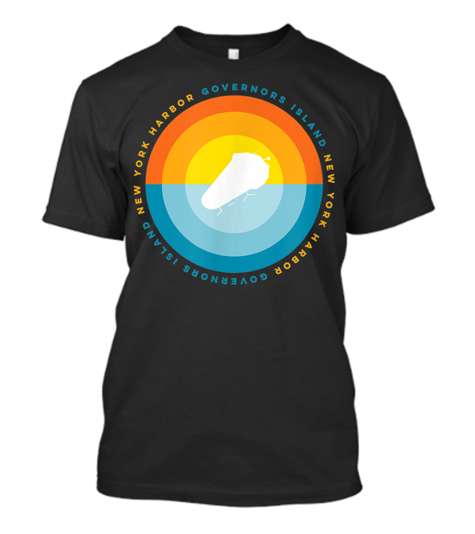 Governors Island New York Harbor Sunset T-Shirt