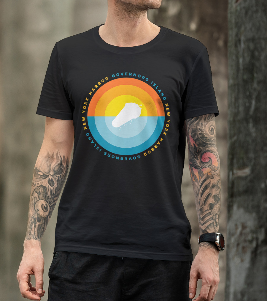 Governors Island New York Harbor Sunset T-Shirt