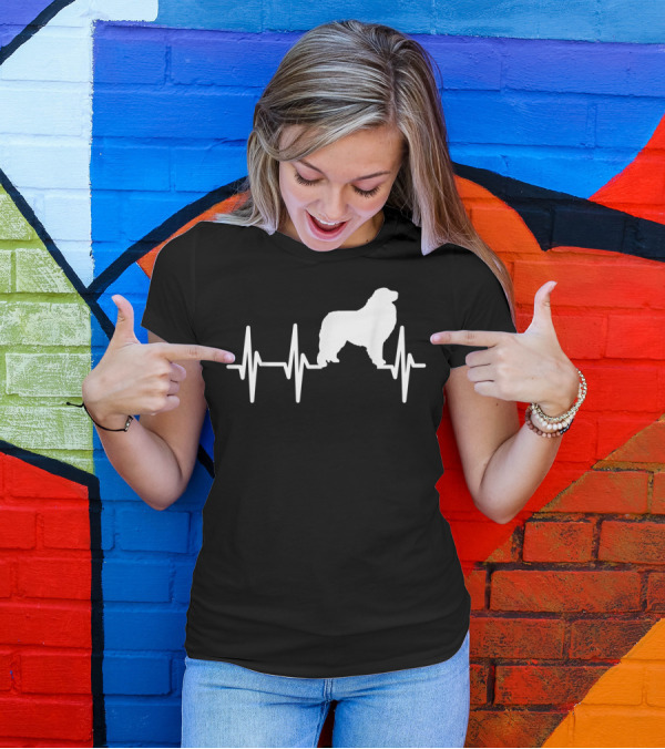 Great Pyrenees Heartbeat Dog Pet EKG Line T-Shirt