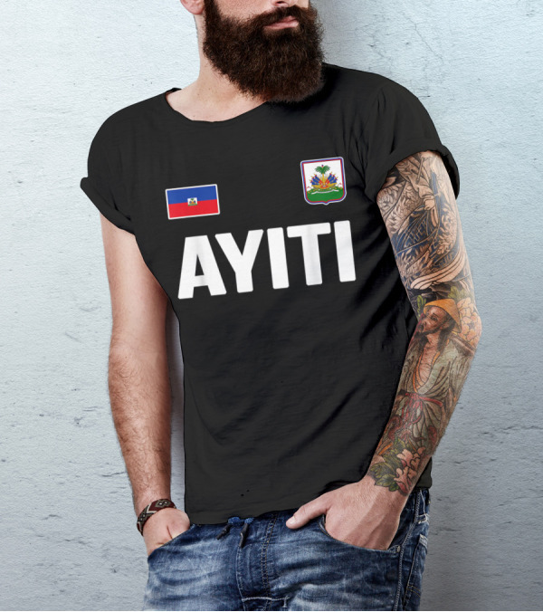 Ayiti Haiti Flag Souvenir Love Zoe Haitian Heritage T-Shirt