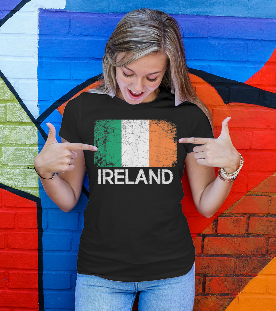 Ireland Flag Vintage T-Shirt