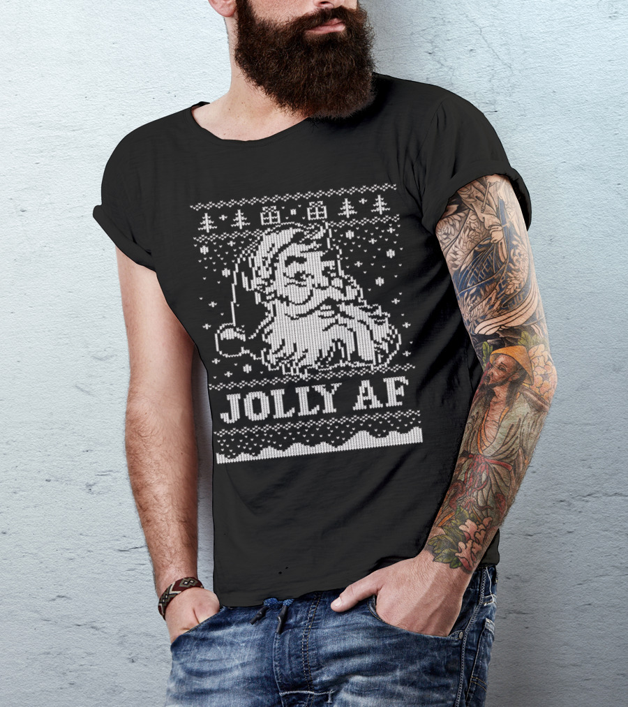 Jolly AF Santa Christmas T-Shirt