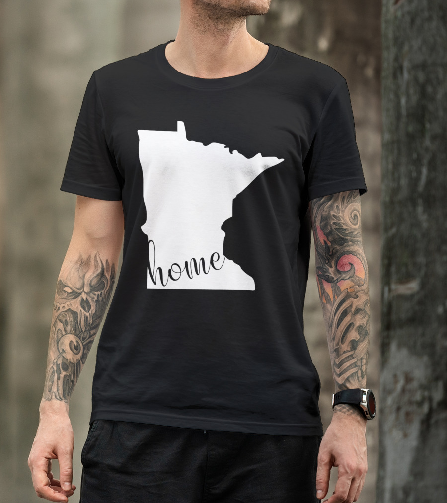 Minnesota Home State Map T-Shirt