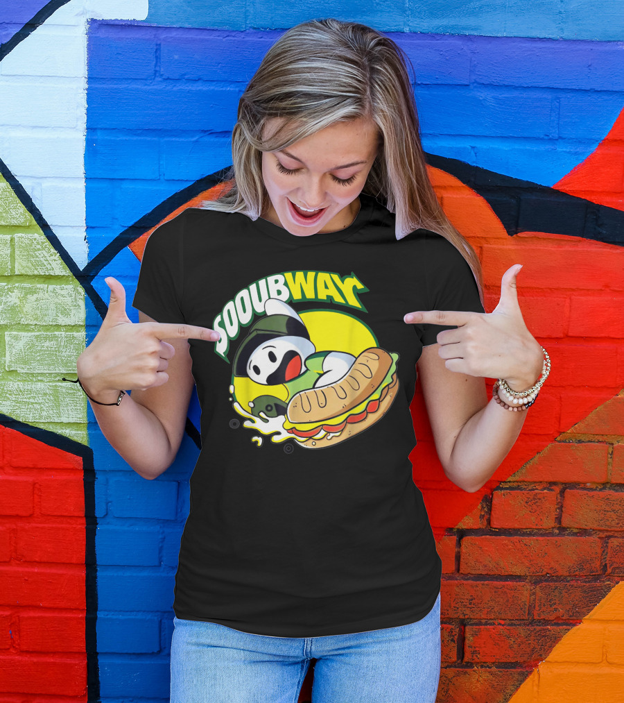 SOOUBWAY Funny Odd Ghost Sandwich Burst T-Shirt