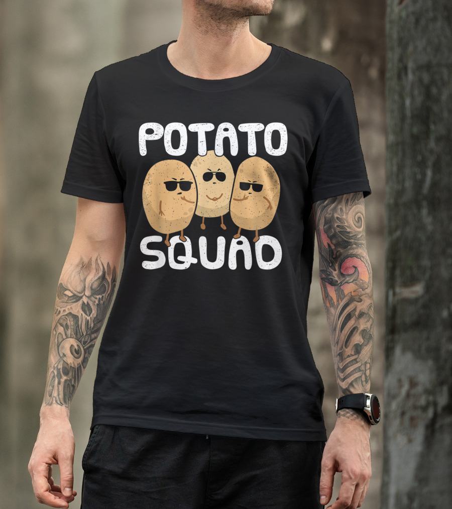 Potato Squad Cool Funny Sunglasses Veggie Trio T-Shirt