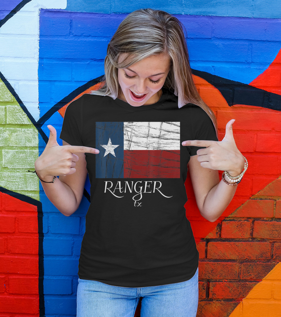 Ranger TX Texas Flag State City T-Shirt