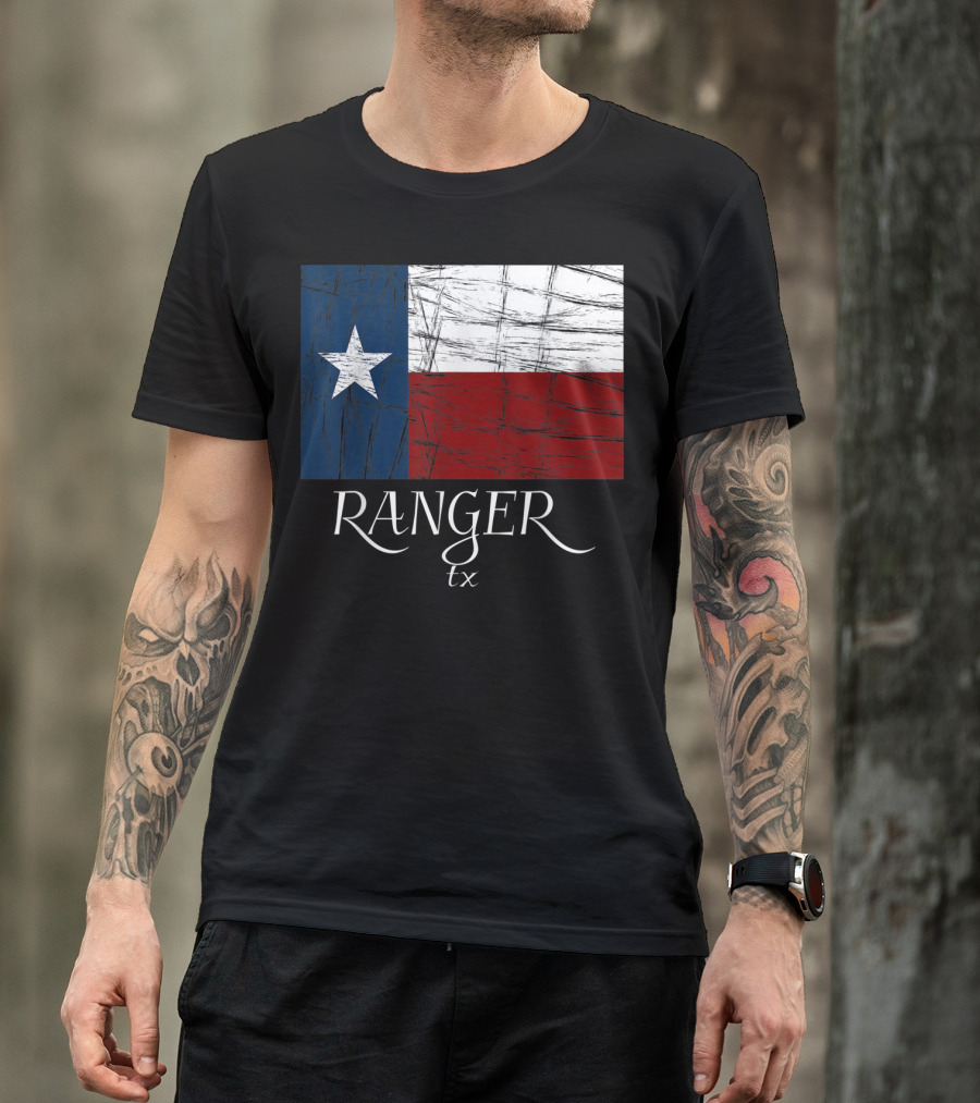 Ranger TX Texas Flag State City T-Shirt