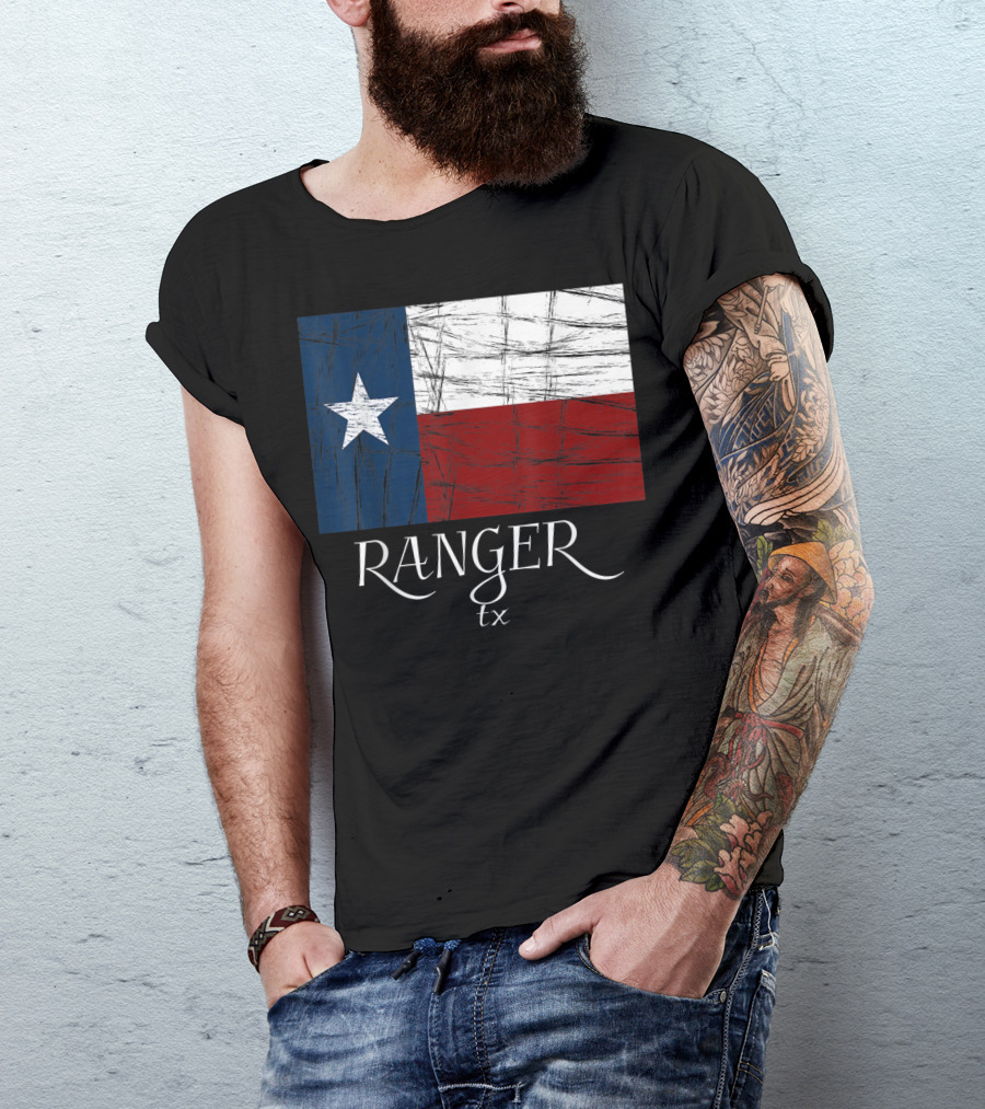 Ranger TX Texas Flag State City T-Shirt
