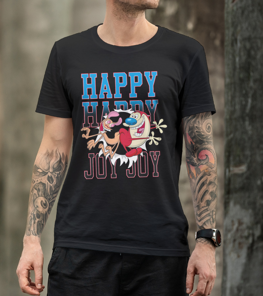 Ren And Stimpy Happy Happy Joy Joy T-Shirt