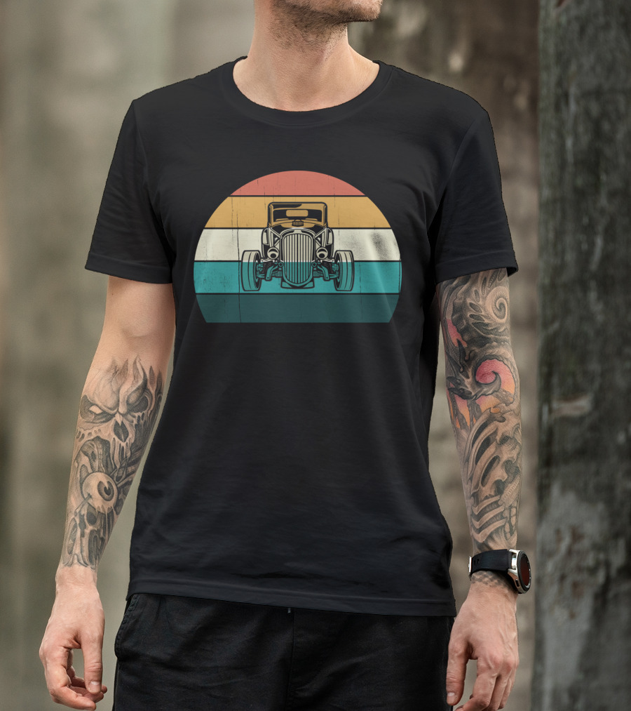Vintage Retro Hotrod Car Classic Muscle Auto T-Shirt