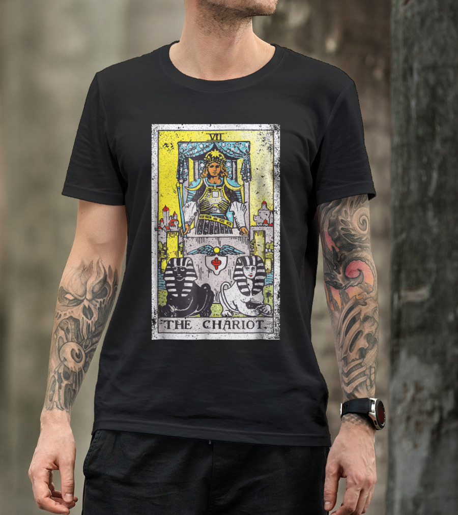 VII The Chariot Tarot Card T-Shirt