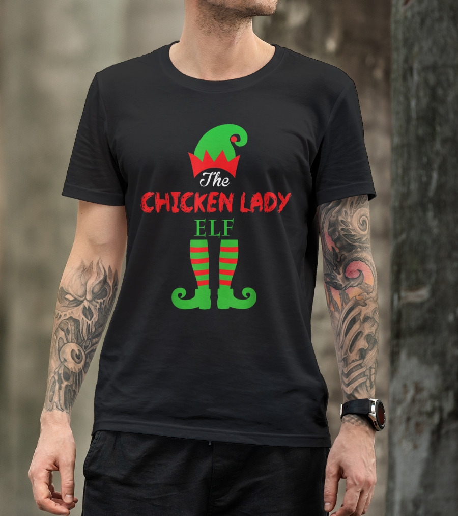 The Chicken Lady Elf T-Shirt