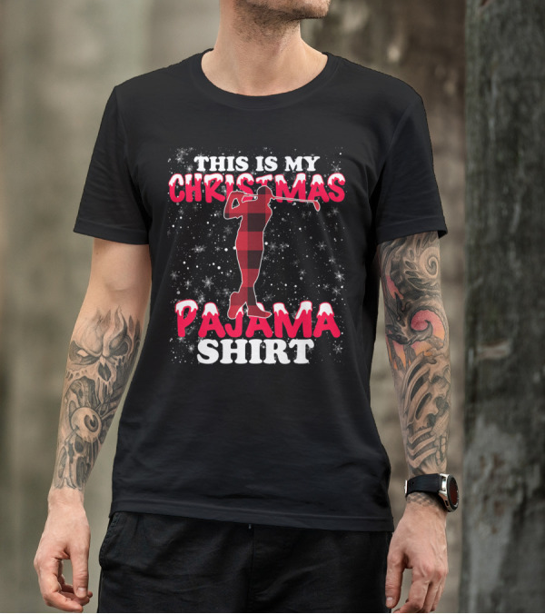 This Is My Christmas Pajama Shirt Golfing T-Shirt