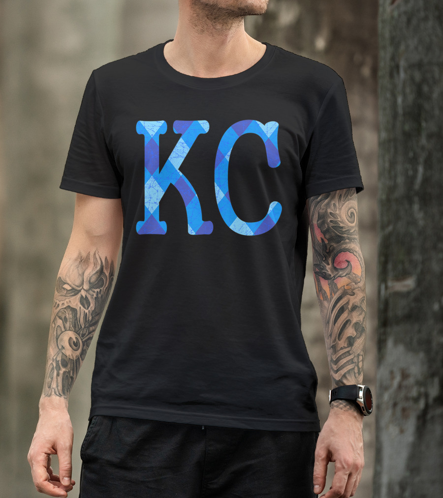 Vintage Royal Blue KC Kansas City Fan Gear T-Shirt