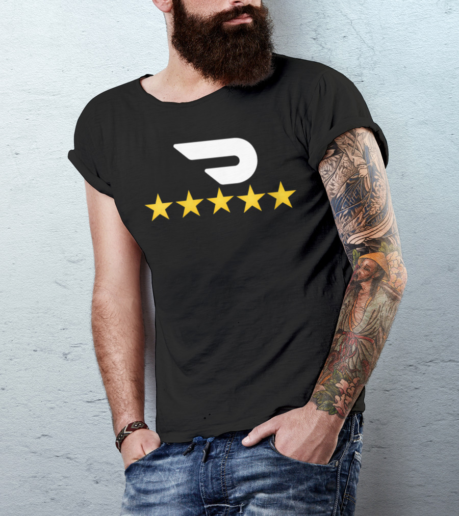 Doordash Five Star Food Delivery Driver T-Shirt