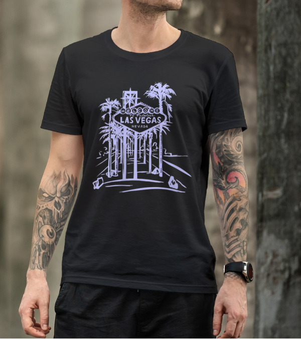 Welcome To Fabulous Las Vegas Strip Nevada Sign Palms T-Shirt