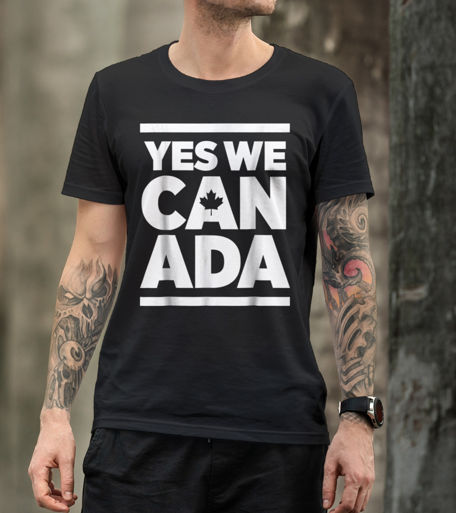 Yes We Canada Maple Leaf Funny Canadian Canada Day T-Shirt