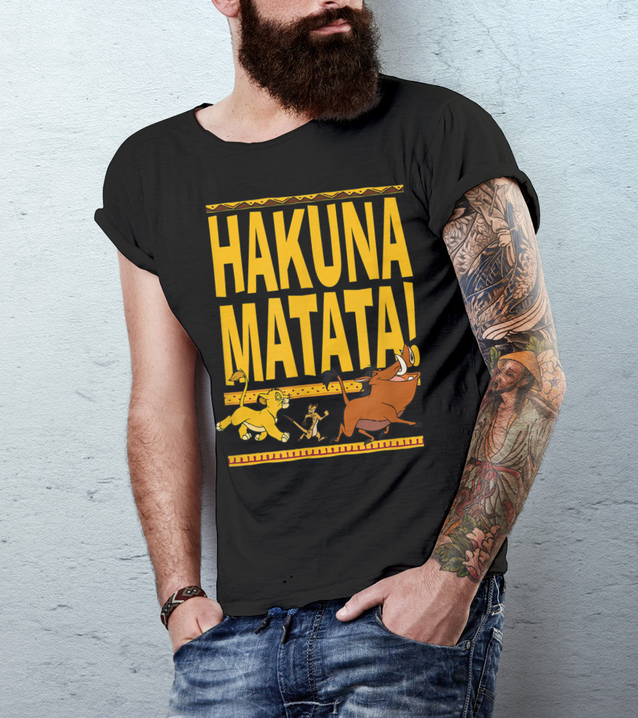 Hakuna Matata Lion King Simba Timon Pumbaa Disney Classic T-Shirt