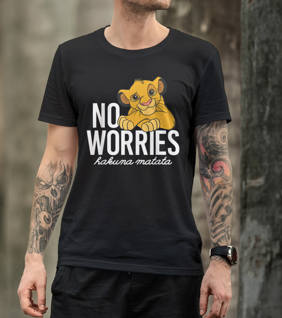 Disney Lion King No Worries Hakuna Matata Simba Classic T-Shirt
