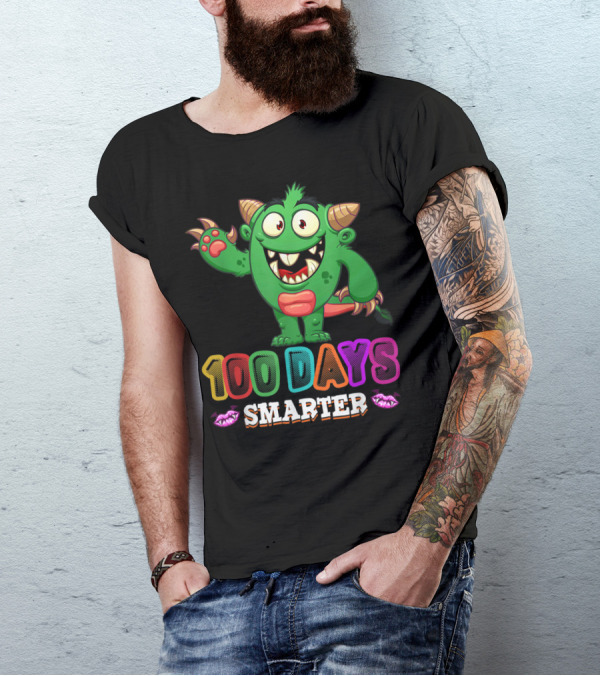 100 Days Smarter Monster T-Shirt