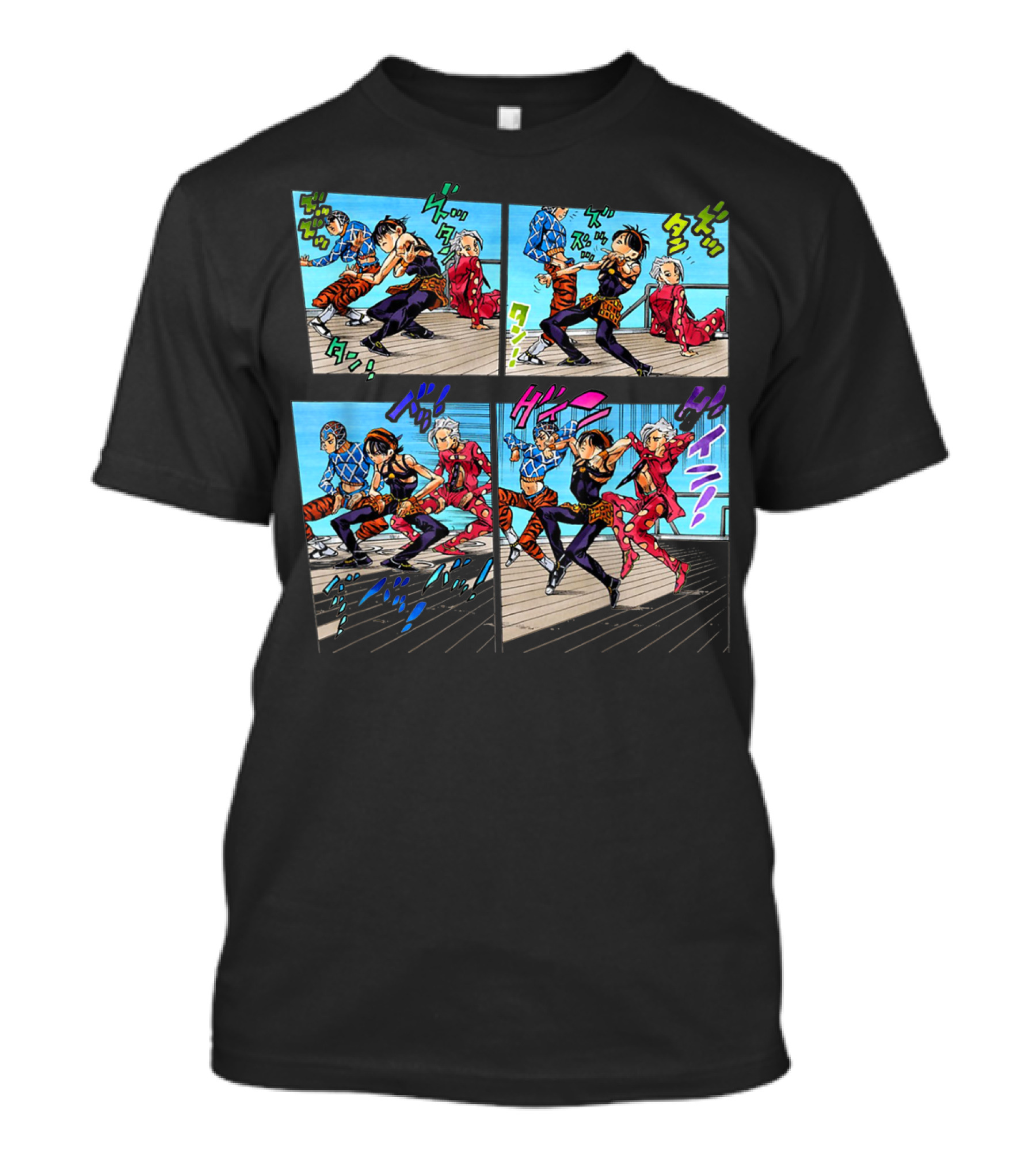 Tortures Dance Jojo's Bizarre Adventure Part Iconic Comic Panels Scene T-Shirt