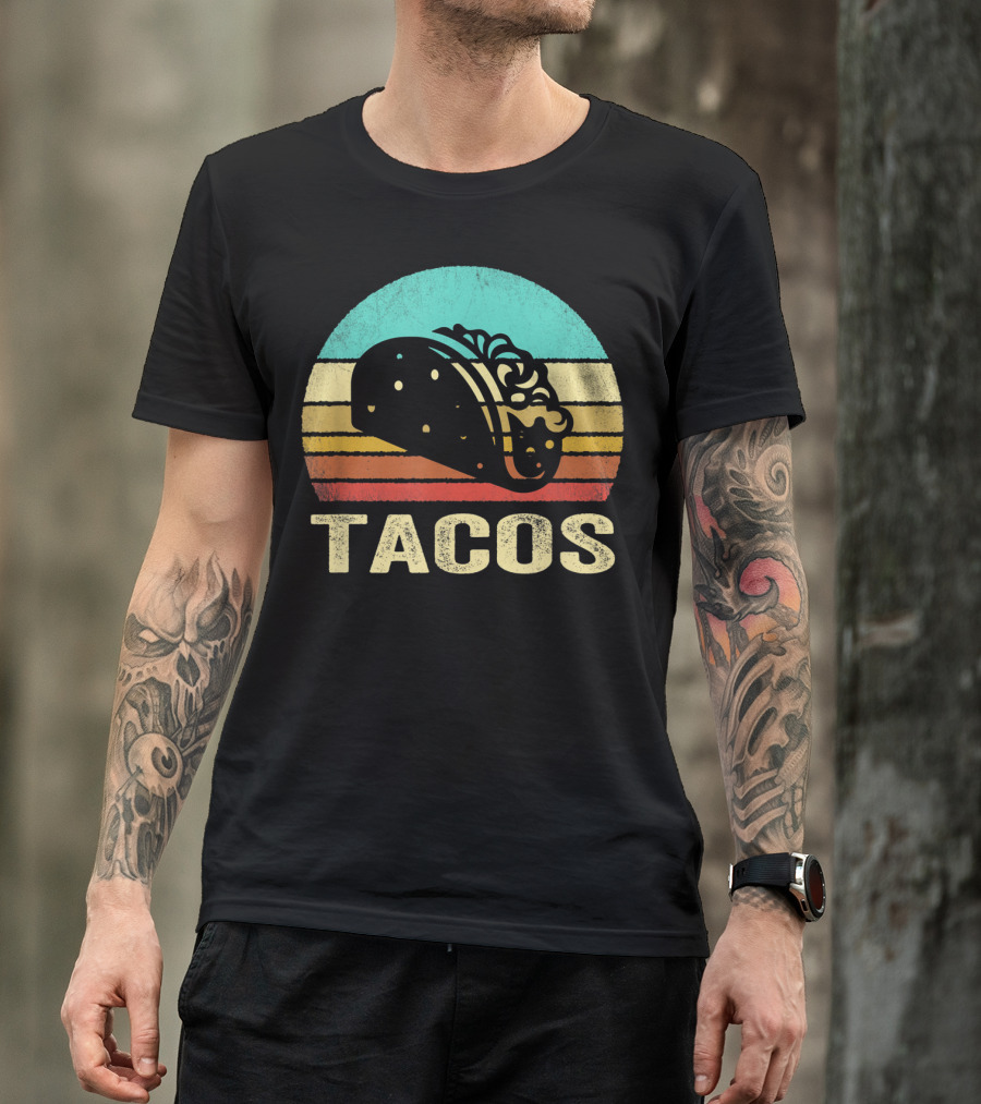 Retro Taco Vintage Sunset T-Shirt