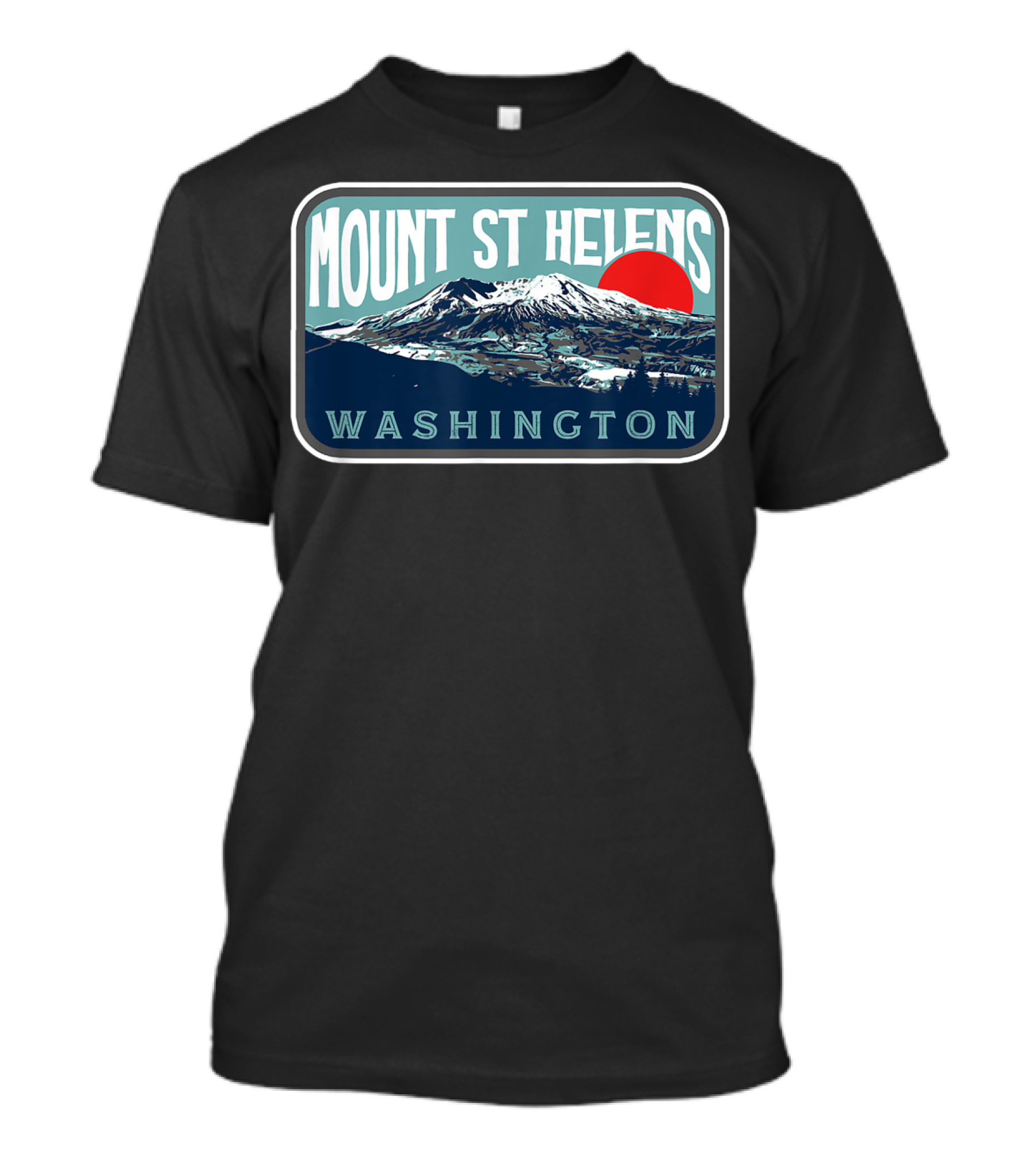 Mount St Helens Washington Vintage Scenic T-Shirt