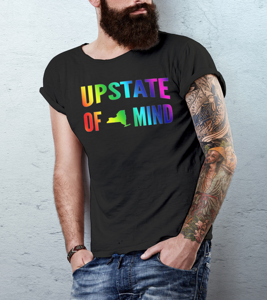 Upstate New York Map Upstate Of Mind T-Shirt