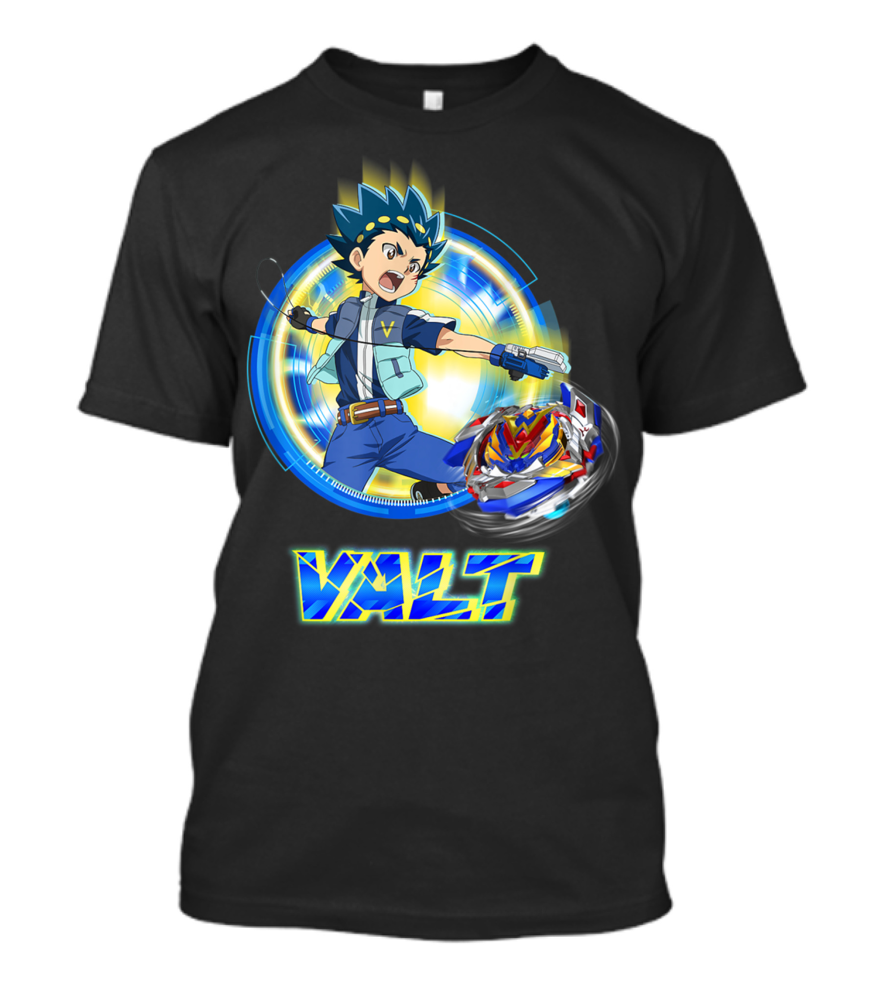 Beyblade Burst Turbo Valt With Spinning Beyblade T-Shirt