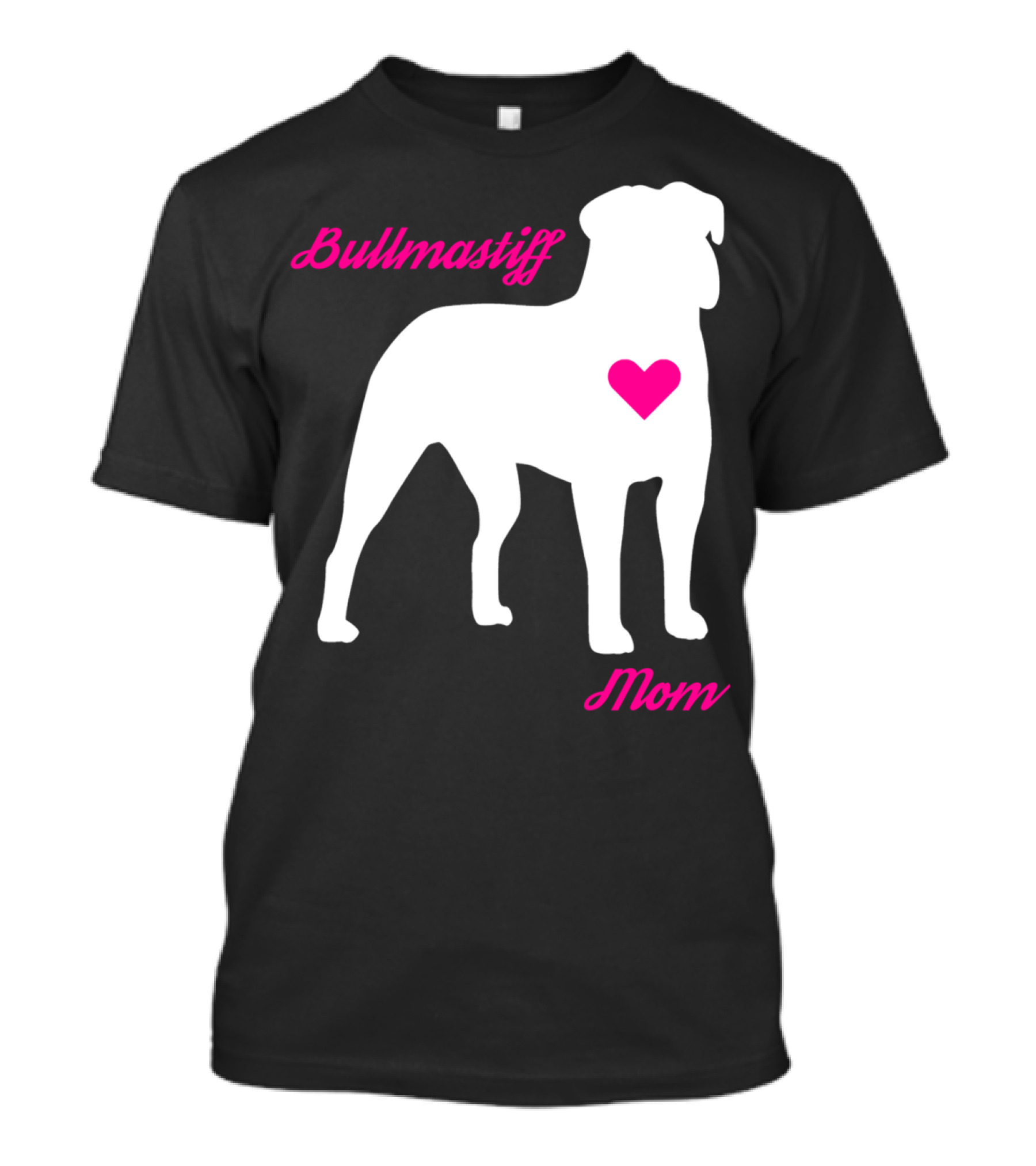 Bullmastiff Mom Bullmastiff Dog Heart T-Shirt