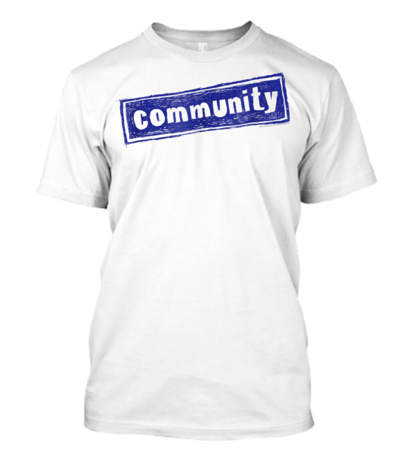 Community Cult Classic Comedy Blue Stamp T-Shirt