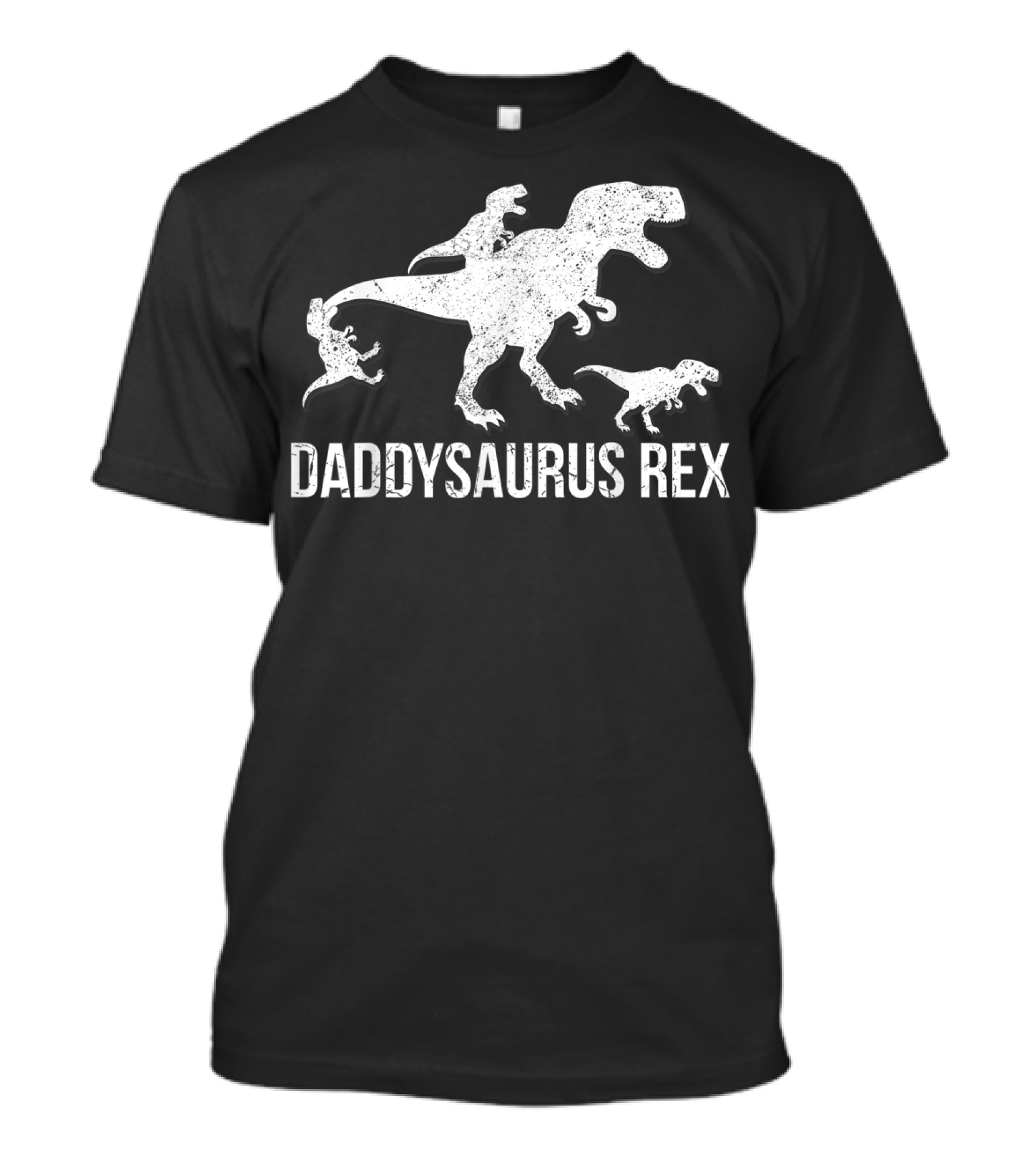Daddysaurus Rex Dinosaur Family T-Rex With Kids T-Shirt