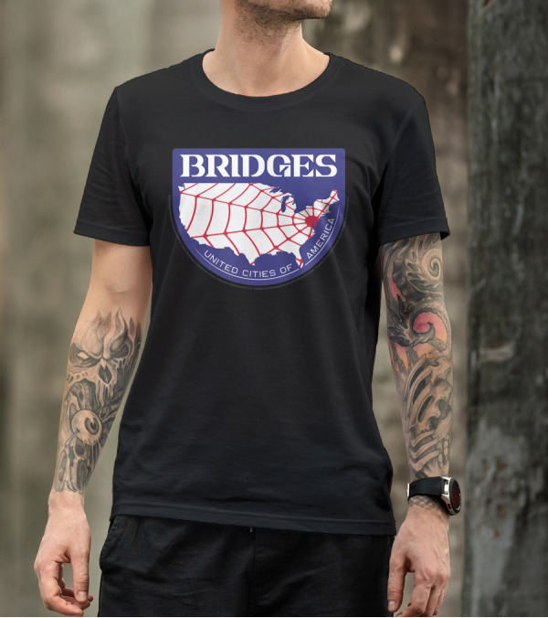 BRIDGES United Cities Of America Death Stranding T-Shirt