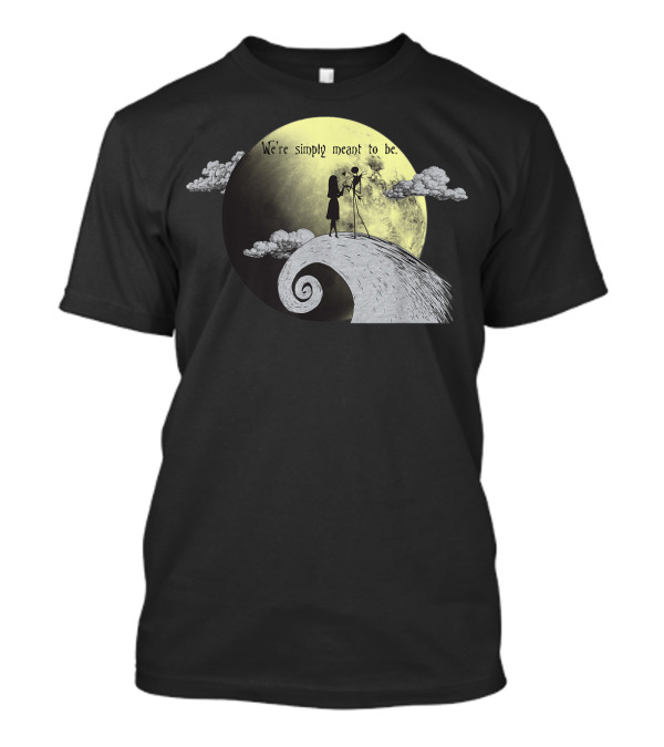 Disney Nightmare Before Christmas We're Simply Meant To Be Moon Scene T-Shirt