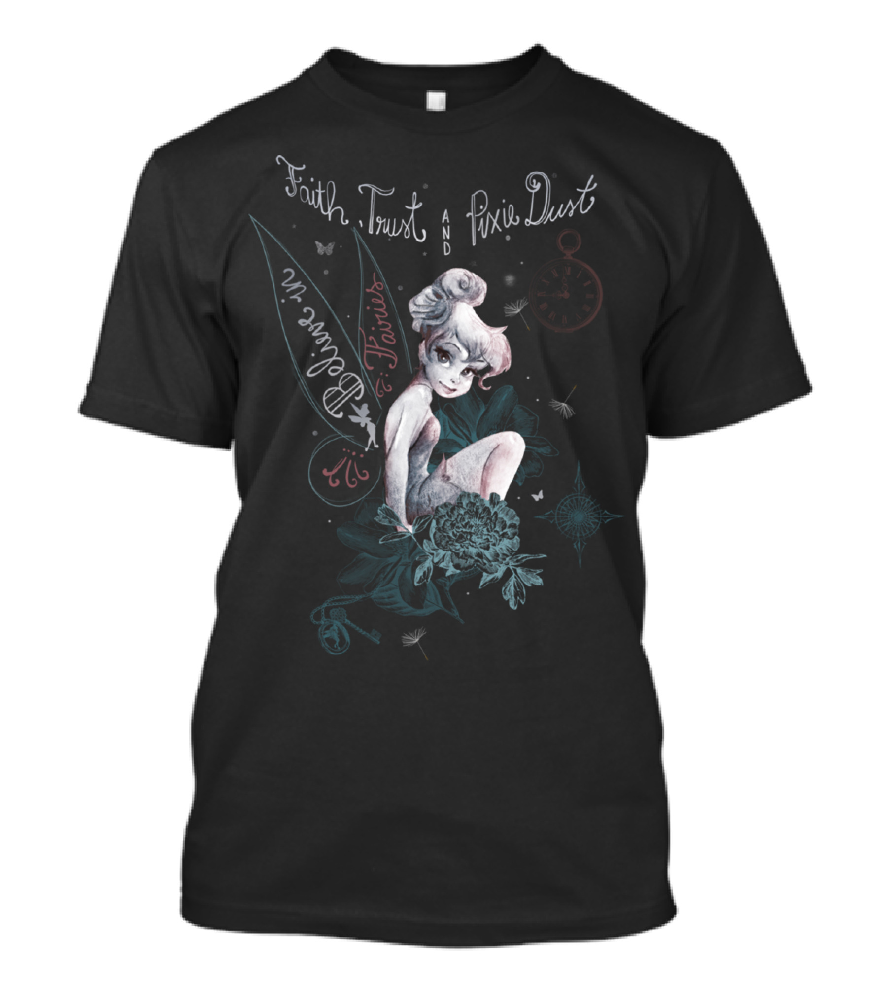 Faith Trust Pixie Dust Tinker Bell Believe In Fairies T-Shirt