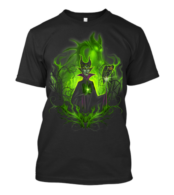 Maleficent Dark Green Aura Disney Sleeping Beauty Villain T-Shirt