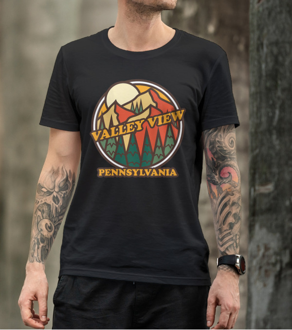Valley View Pennsylvania Mountain Scene T-Shirt